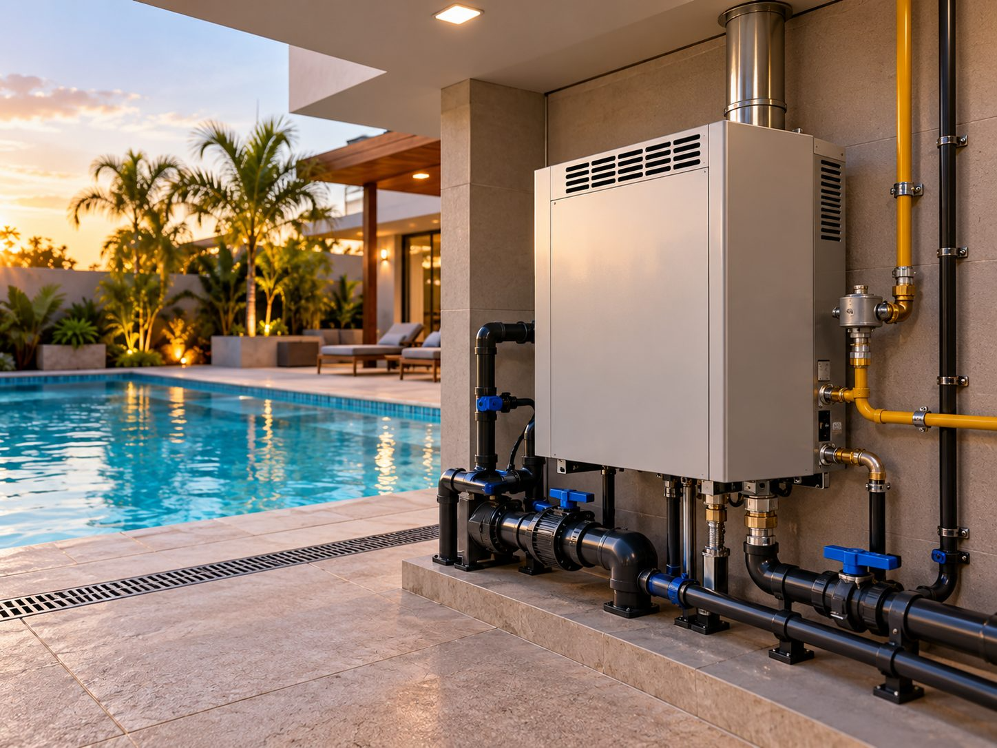 Aquecedor a gás para piscina